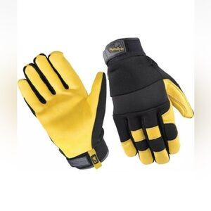 HydraHyde Heavy Duty Water Resistant Leather Work Gloces NEW! Top rated!